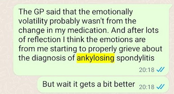 Screenshot of a message reflecting on a critical healthcare incident